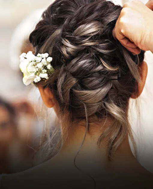 Special-occasion updo styling at Vintage Park Salon
