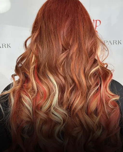 Professional hair color service at Vintage Park Salon