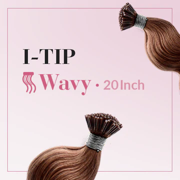 DreamCatchers i-tip extensions, wavy, 20"