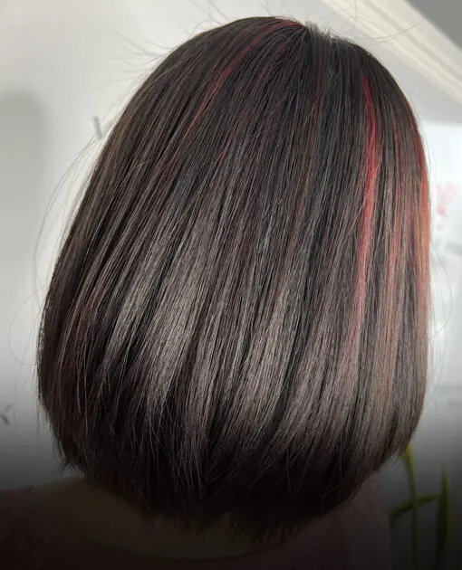 Smoothing treatment being applied at Vintage Park Salon