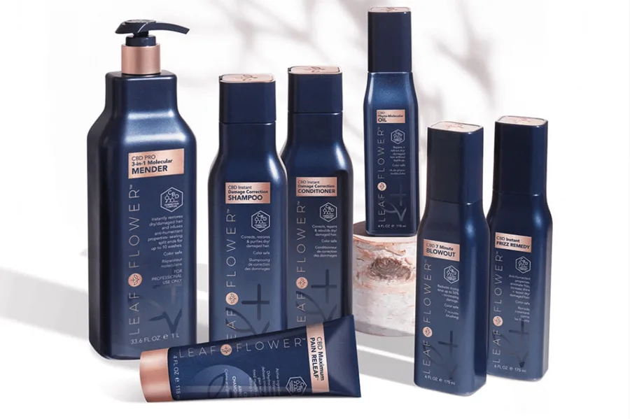 Leaf & Flower CBD hair-care product line