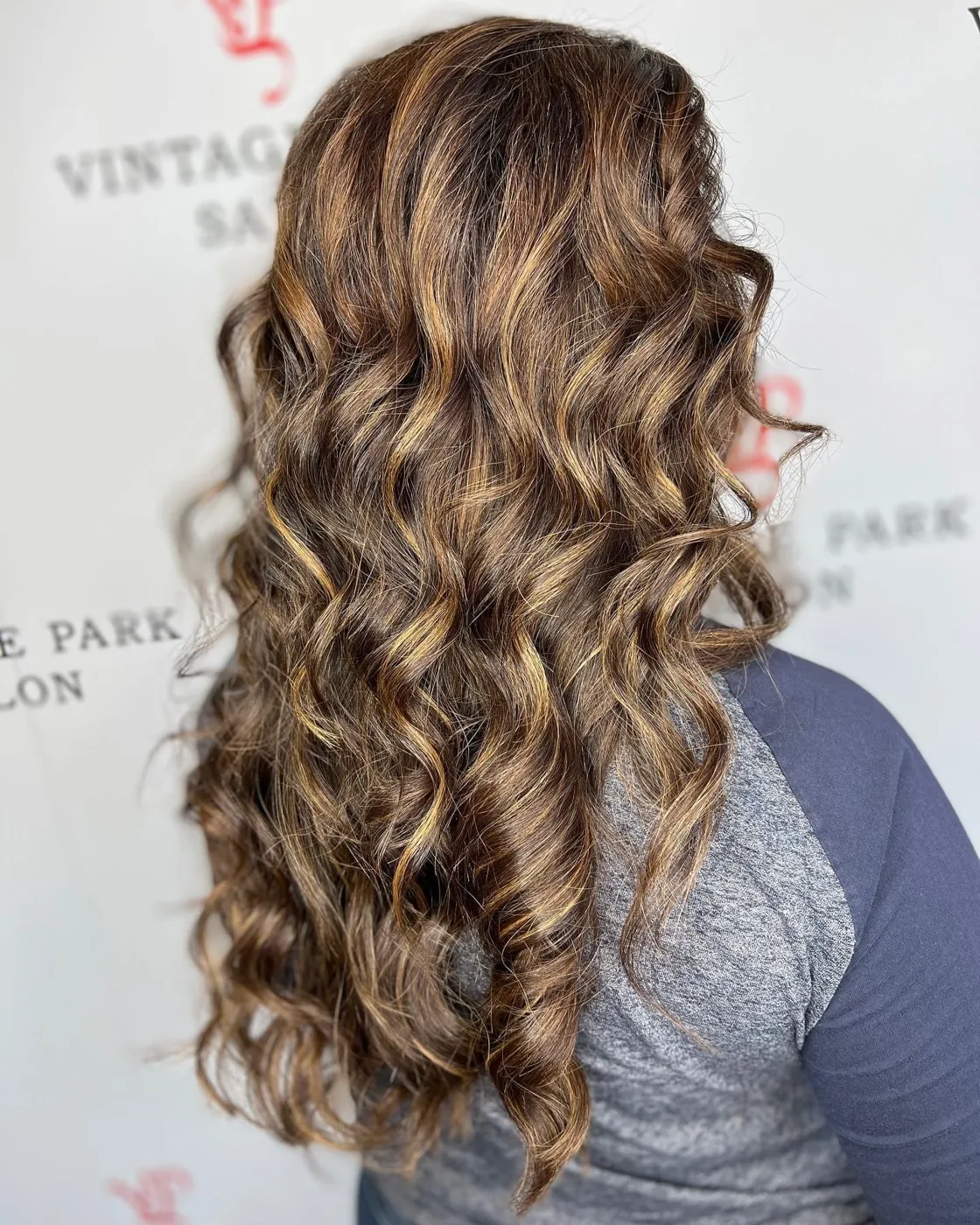 Dimensional color result by a Vintage Park Salon stylist