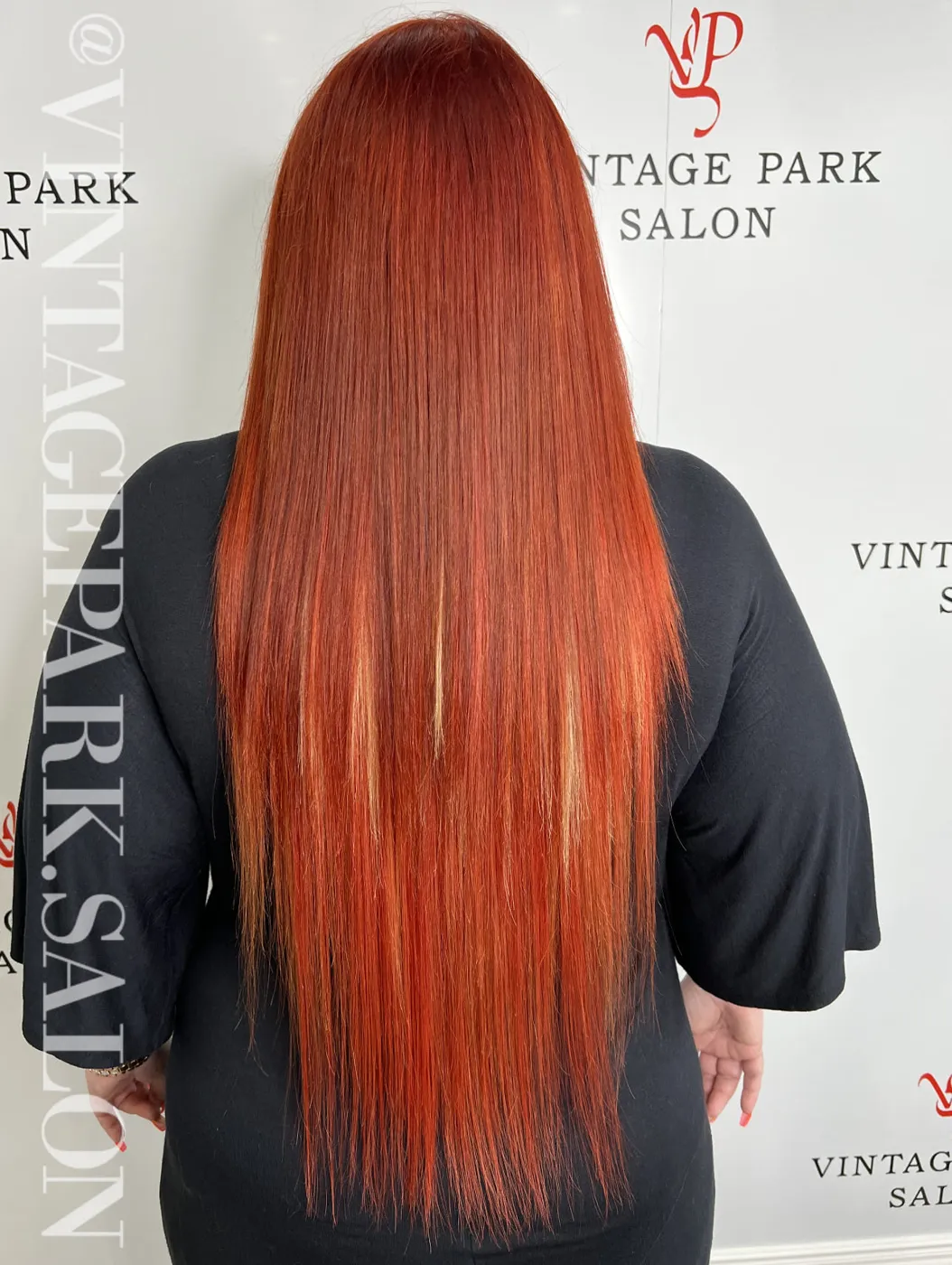 Fresh haircut and blowout at Vintage Park Salon