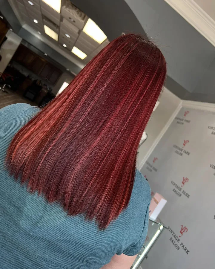 Mother-daughter color transformation at Vintage Park Salon